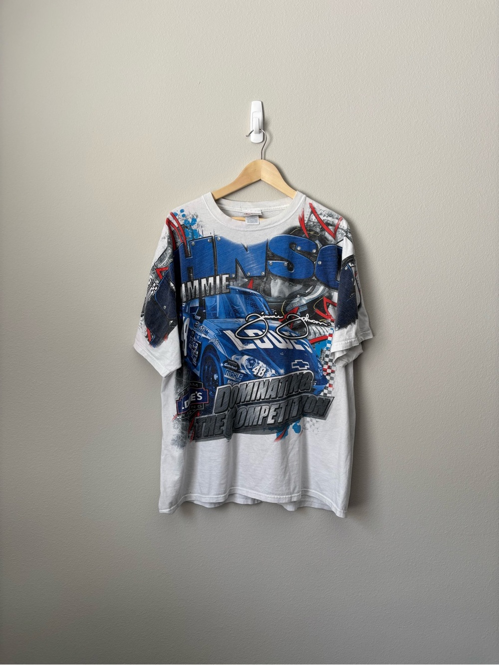 Vintage Nascar Jimmie Johnson All over print Racing T-Shirt